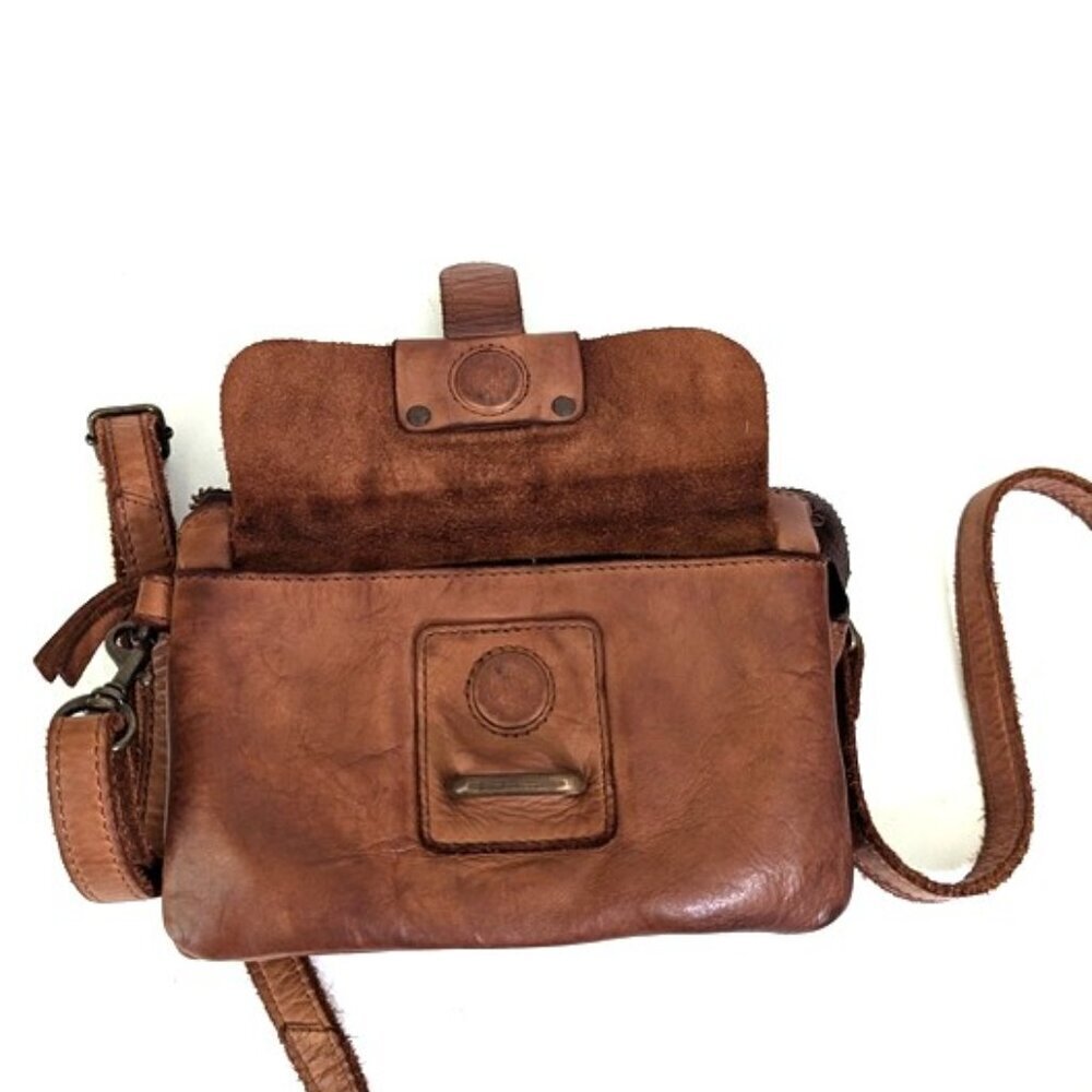Harbour 2nd Luna Crossbody or Belt Bag in‎ Cognac Genuine Distressed Soft… - Picture 7 of 12